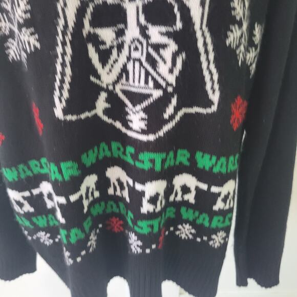 Star Wars Size XL Women's Darth Vader Storm Trooper Christmas Sweater - Picture 3 of 11